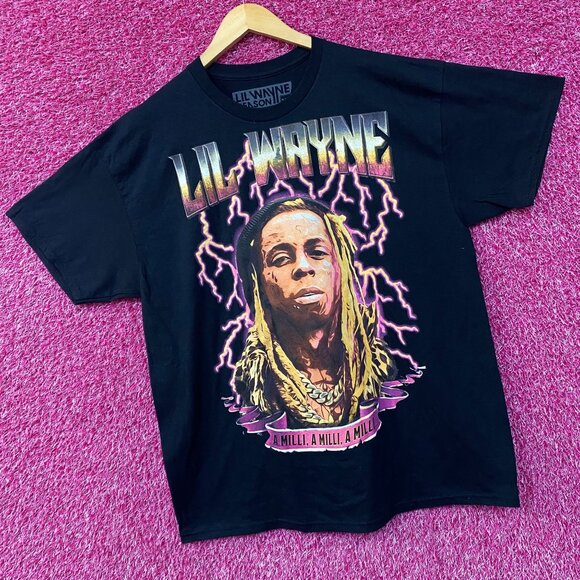 Lil Wayne A Milli Graphic Design Black T-Shirt XL - Picture 3 of 4